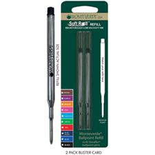 Picture of Monteverde Soft Roll Ballpoint Refill to Fit Sheaffer Pens Medium Black Pack of 6