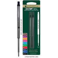 Picture of Monteverde Soft Roll Ballpoint Refill to Fit Waterman Pens Medium Black Pack of 6