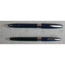 Picture of Sheaffer 330 Blue Fountain Pen and Ballpoint Set Extra Fine Nib - Collectible