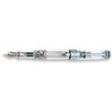 Picture of Aurora Optima Demonstrator Chrome Trims Fountain Pen Broad Nib