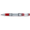 Picture of Aurora Optima Demonstrator Chrome Trims Red Aurorloide Rollerball Pen