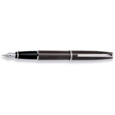 Picture of Aurora Style Shiny Gun Metal Barrel and Cap Fountain Pen