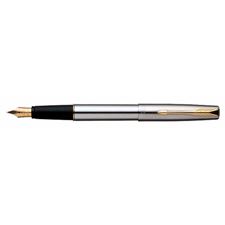 Picture of Parker Frontier Stainless Steel Gold Trim Fountain Pen Medium Nib