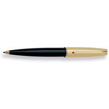 Picture of Aurora Style Black Barrel Gold Cap Ballpoint Pen