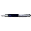 Picture of Pelikan Souveran 625 Dark Blue Transparent Fountain Pen Very Broad Nib