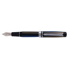 Picture of Monteverde Prima Blue Stripe Fountain Pen - Medium Nib