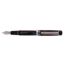 Picture of Monteverde Prima Brown Stripe Fountain Pen - Fine Nib