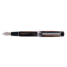 Picture of Monteverde Prima Brown Stripe Fountain Pen - Medium Nib