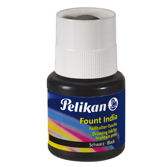 Pelikan Fount India Ink 518 Black Pack of 3Montgomery Pens Fountain