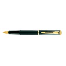 Picture of Waterman Apostrophe Black Lacquer Gold Trim Fountain Pen Medium Nib