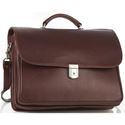 Picture of Aston Leather Executive Briefcase with Front Lock for Men
