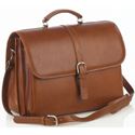 Picture of Aston Leather Briefcase with Laptop Computer Case for Men Tan