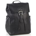 Picture of Aston Leather Large Drawstring Backpack Black