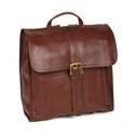 Picture of Aston Leather BackPack With Zipper Pocket Brown for Women