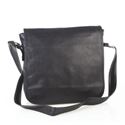 Picture of Aston Leather Black Large Messenger Bag