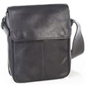 Picture of Aston Leather Small Black Convertible Shoulder Bag