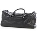 Picture of Aston Leather Large Zip Top Duffle Bag Black