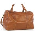 Picture of Aston Leather Large Zip Top Duffle Bag Tan