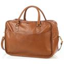 Picture of Aston Leather Overnight Carry-On Bag Tan