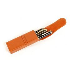 Picture of Aston Leather 3 Pen Box Tan