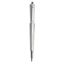 Picture of Guiliano Mazzuoli Mokina Fountain Pen Natural Aluminum - Medium