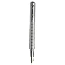 Picture of Guiliano Mazzuoli Officina Mini End Mill Fountain Pen Brushed Chrome Medium