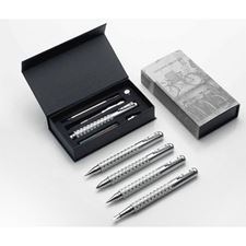Picture of Guiliano Mazzuoli Officina End Mill Brushed Chrome 4 Way Convertible Pen