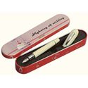 Picture of Online Highway of Writing Fountain Pen Ivory in Metal Box Roller