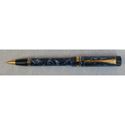 Picture of Parker Duofold Marbled Blue Cap Activated Ballpoint Pen - Collectible