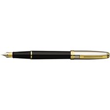 Picture of Sheaffer Prelude Black Onyx Lacquer Barrel Fountain Pen Fine Nib