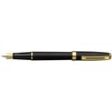 Picture of Sheaffer Prelude Black Matte 22K Gold Plate Trim Fountain Pen Broad Nib