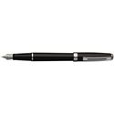 Picture of Sheaffer Prelude Black Lacquer Nickel Plate Trim Fountain Pen Fine Nib