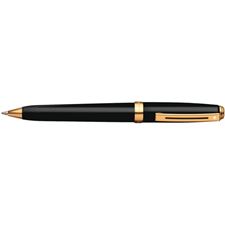 Picture of Sheaffer Prelude Black Onyx Lacquer Barrel 22K Gold Plate Trim Ballpoint Pen
