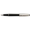 Picture of Sheaffer Prelude Black Onyx Lacquer Barrel Chased Nickle Plate Trim Fountain Pen Fine Nib