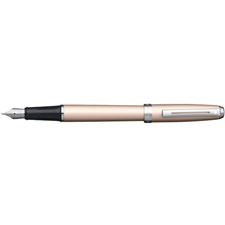 Picture of Sheaffer Prelude Rose Gold Shimmer Nickle Plate Trim Fountain Pen Medium Nib