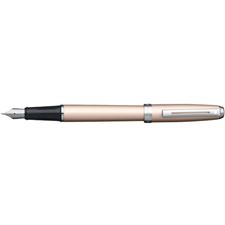 Picture of Sheaffer Prelude Rose Gold Shimmer Nickle Plate Trim Fountain Pen Fine Nib