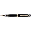 Picture of Sheaffer Valor Glossy Black 22K Gold Plate Trim Fountain Pen Fine Nib