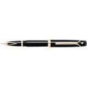 Picture of Sheaffer Valor Glossy Black 22K Gold Plate Trim Fountain Pen Broad Nib