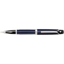 Picture of Sheaffer Valor Glossy Blue Palladium Plate Trim Fountain Pen Broad Nib