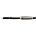 Picture of Sheaffer Valor Glossy Black 22K Gold Plate Trim Rollerball Pen Slim