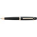 Picture of Sheaffer Valor Glossy Black 22K Gold Plate Trim Ballpoint Pen