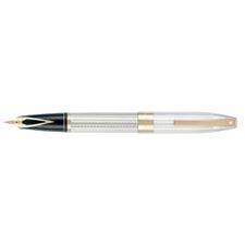 Picture of Sheaffer Legacy Heritage Sterling Silver Barleycorn 22K Gold Plate Trim Fountain Pen Medium Nib