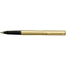 Picture of Sheaffer Agio Angle Brushed 22K Gold 22K Gold Plate Trim Fountain Pen Medium Nib