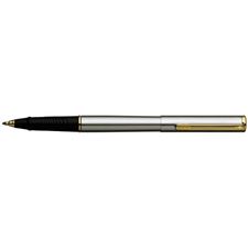 Picture of Sheaffer Agio Brushed Chrome Plate 22K Gold Plate Trim Rollerball Pen Slim