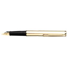 Picture of Sheaffer Agio Compact Angel Brushed 22K Gold Plate 22K Gold Plate Trim Fountain Pen Medium Nib