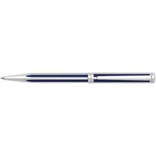 Picture of Sheaffer Intensity Ultramarine Striped Barrel Cap Chrome Plate Trim Ballpoint Pen