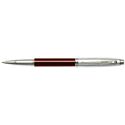Picture of Sheaffer 100 Transparent Red Barrel Brushed Chrome Cap Nickel Plate Trim Rollerball Pen