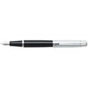 Picture of Sheaffer 300 Glossy Black Barrel Chrome Plate Trim Fountain Pen Medium Nib