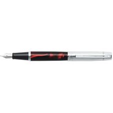 Picture of Sheaffer 300 Iridescent Red Barrel Bright Chrome Plate Cap Chrome Plate Trim Fountain Pen Medium Nib