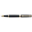 Picture of Sheaffer 300 Glossy Black Barrel Gold Tone Trim Fountain Pen Fine Nib